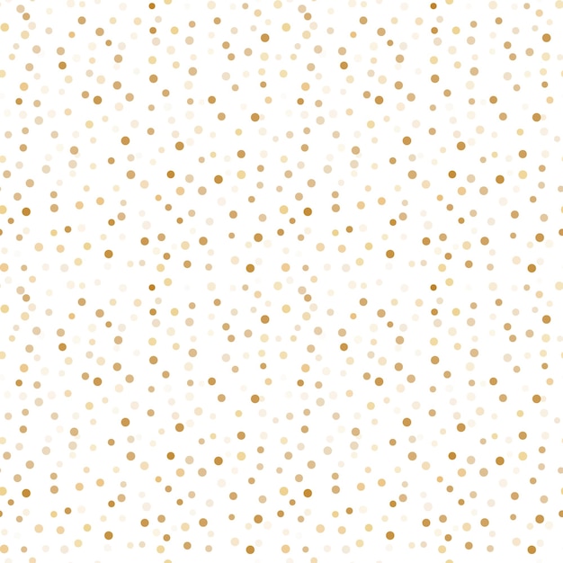 Vector seamless pattern with gold confetti seamless circle pattern vector image of twinkling stars