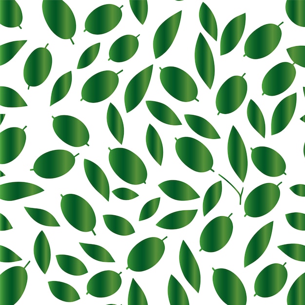 녹색 잎과 원활한 패턴
