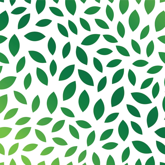 Seamless pattern with green leaves