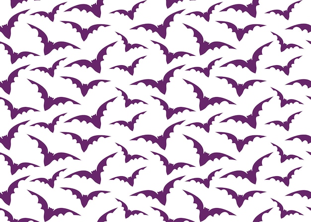 Seamless pattern with halloween bat.