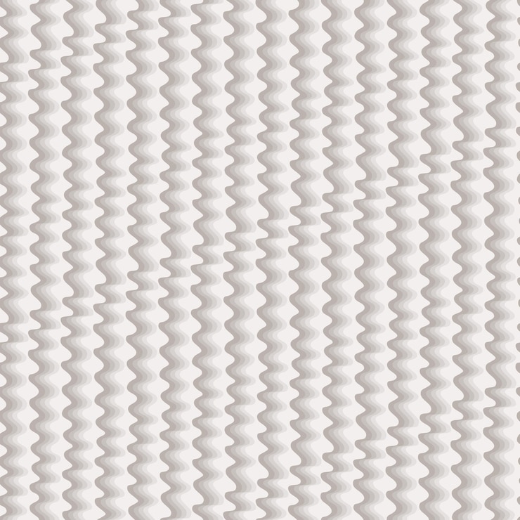 Vector seamless pattern with hand drawn futuristic bright curved and rounded wave
