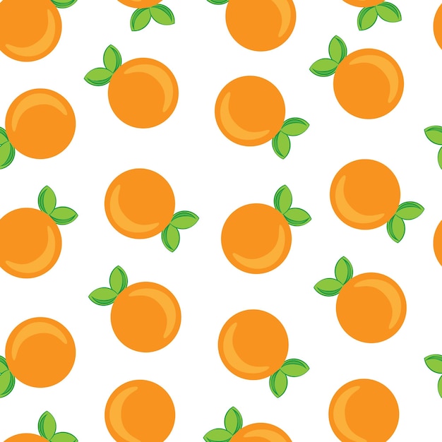 Vector seamless pattern with hand drawn oranges. background for textiles, kitchen utensils and wrapping paper, background for the site