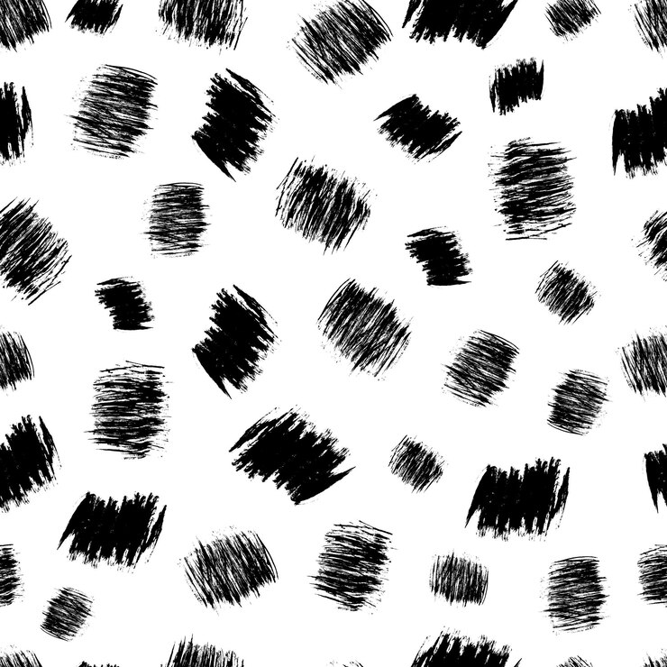 Vector seamless pattern with hand drawn scribble smears