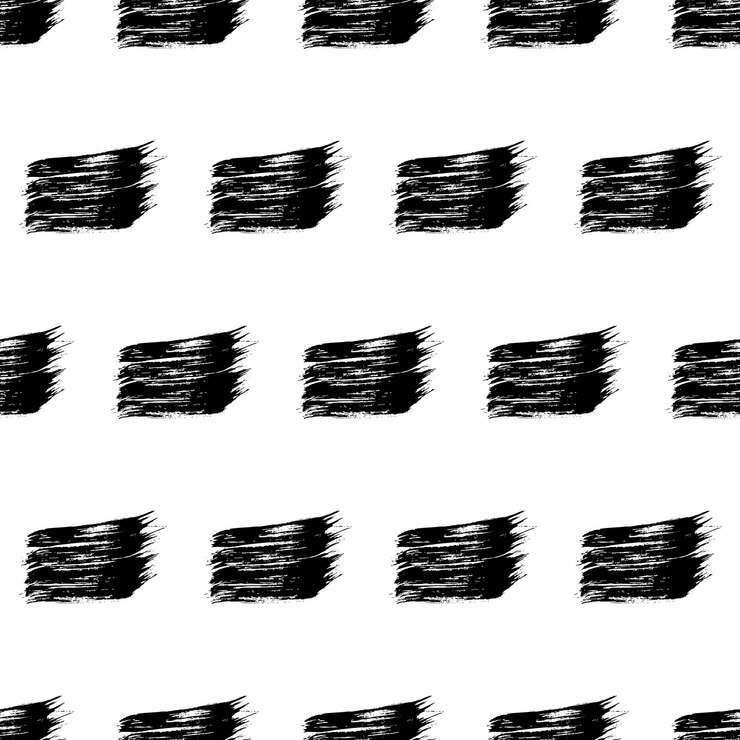 Vector seamless pattern with hand drawn scribble smears