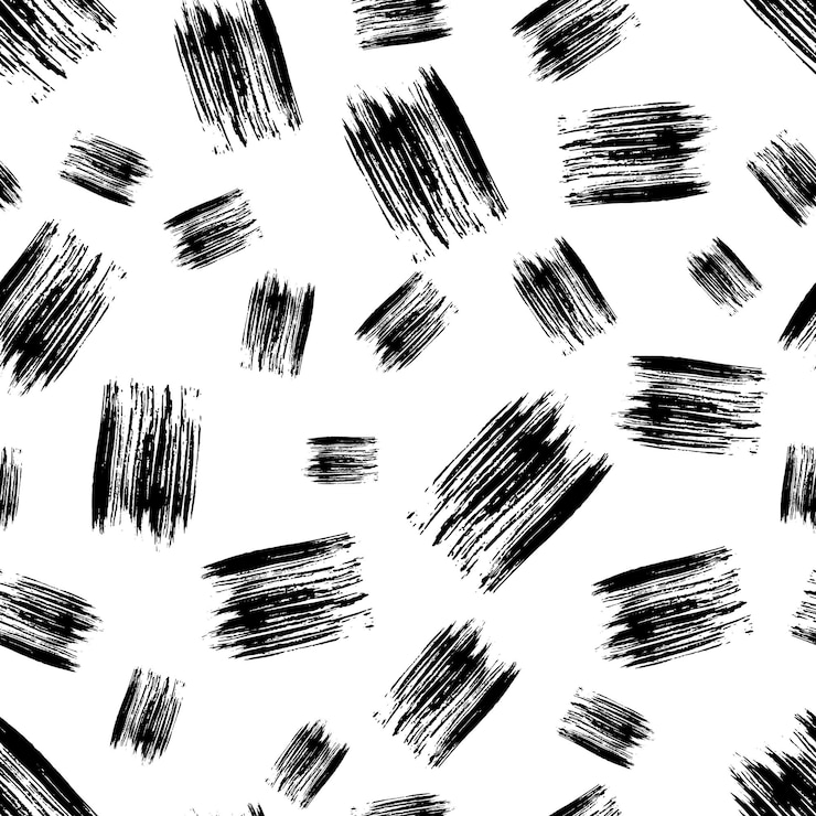 Vector seamless pattern with hand drawn scribble smears
