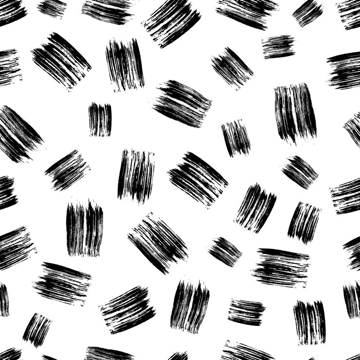 Vector seamless pattern with hand drawn scribble smears