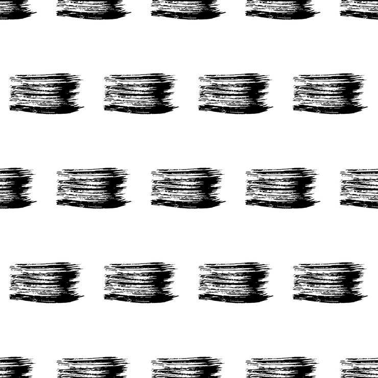 Vector seamless pattern with hand drawn scribble smears
