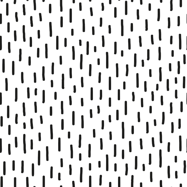 Seamless pattern with hand drawn strokes