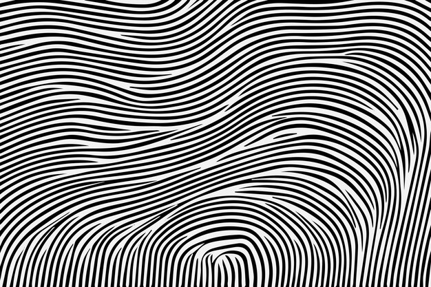 Seamless pattern with hand drawn wavy lines editable eps vector format