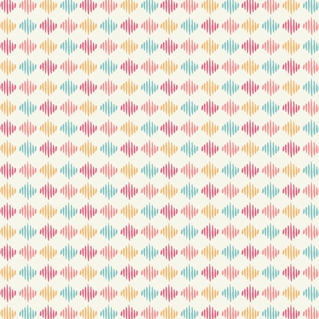 Seamless pattern with hearts on a white background