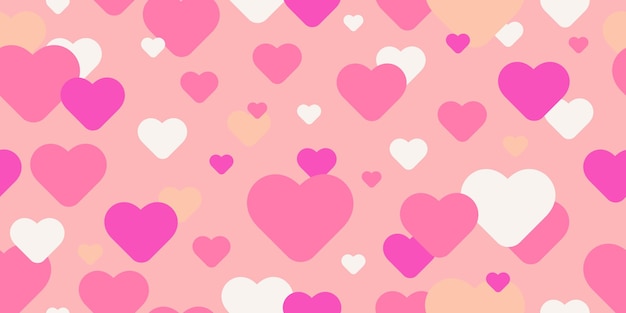 Seamless Pattern with Hearts