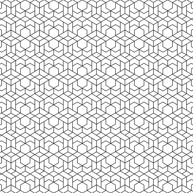 Seamless pattern with a hexagons pattern.