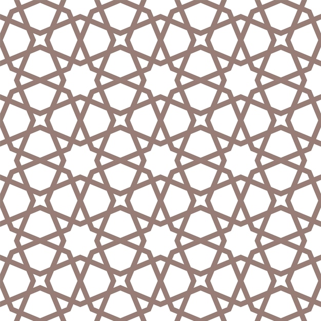 Бесшовный узор с изображением арабского орнамента.