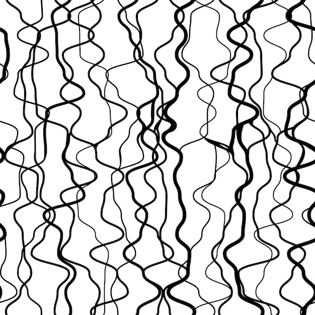 Seamless pattern with irregular lines