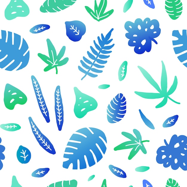 정글 잎으로 완벽 한 패턴
