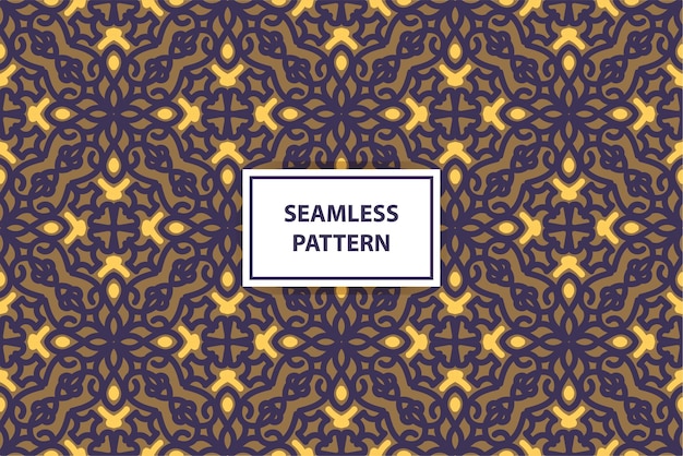 Seamless pattern with a label for fabric.