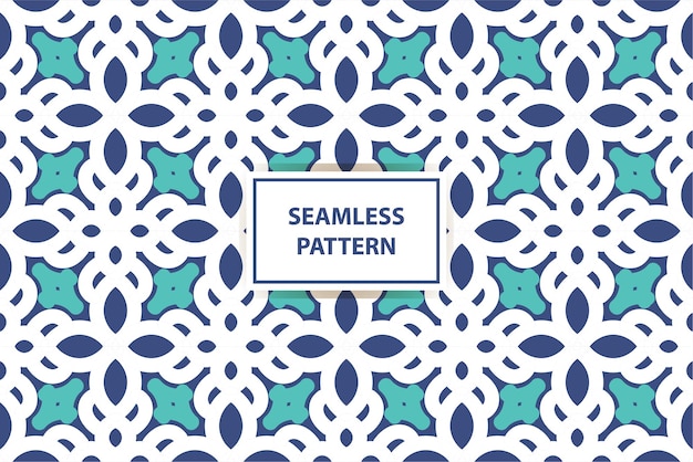 Seamless pattern with a label for a fabric.