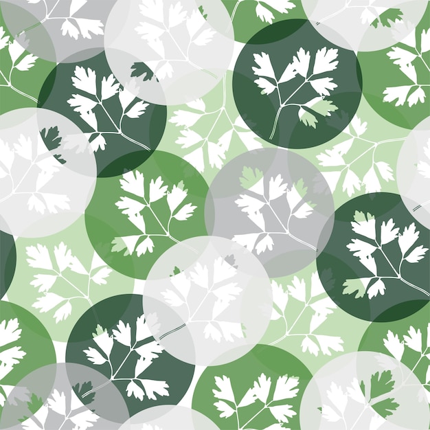잎과 낙서 요소와 원활한 패턴