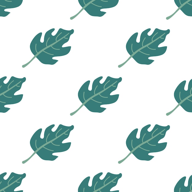 Seamless pattern with leaves monstera pattern floral background