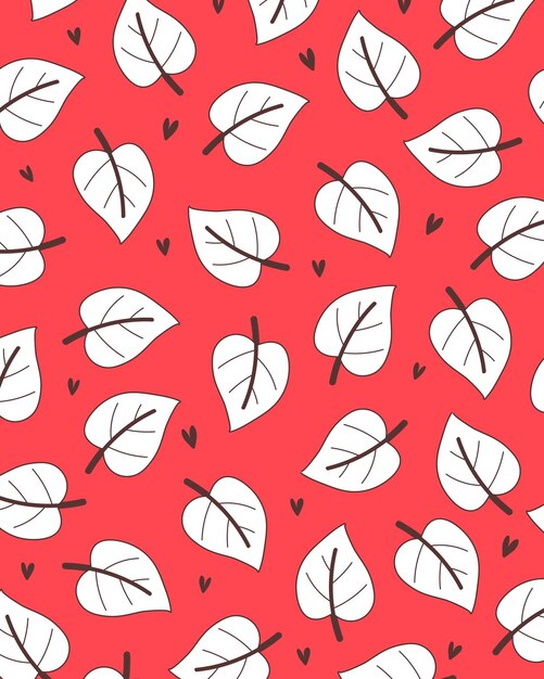 seamless pattern with leaves