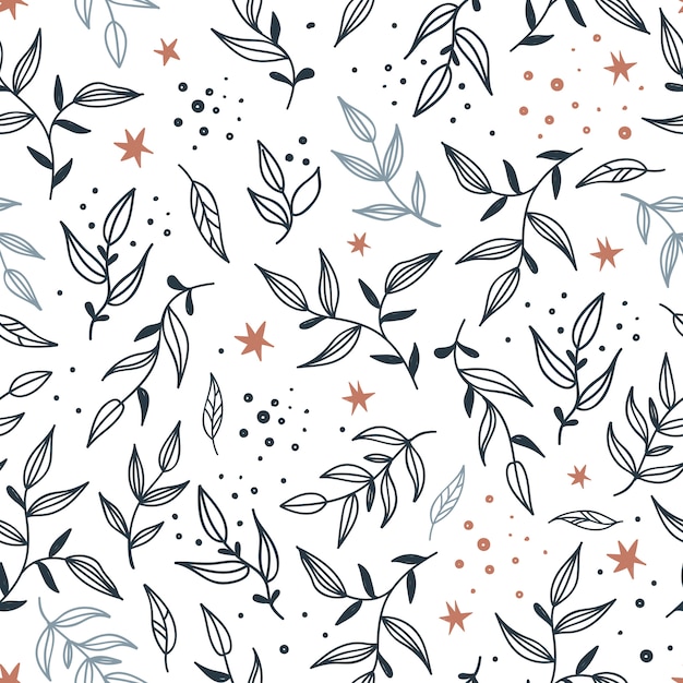  seamless pattern with leaves