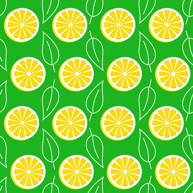 Seamless pattern with lemon motif