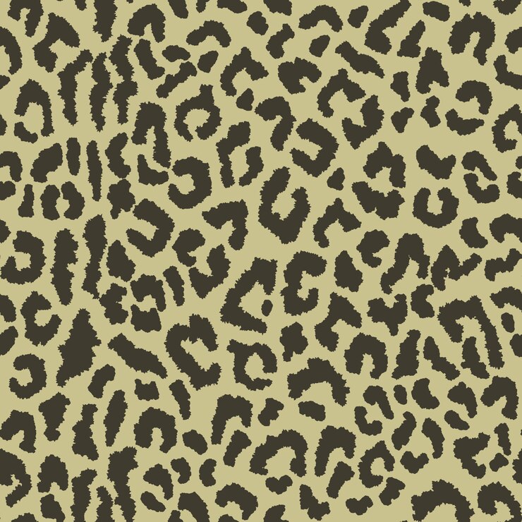 Vector seamless pattern with leopard spots