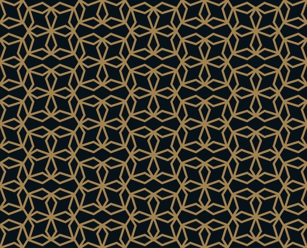 ライン飾りとのシームレスなパターン 抽象的な現代幾何学的なベクトルの背景