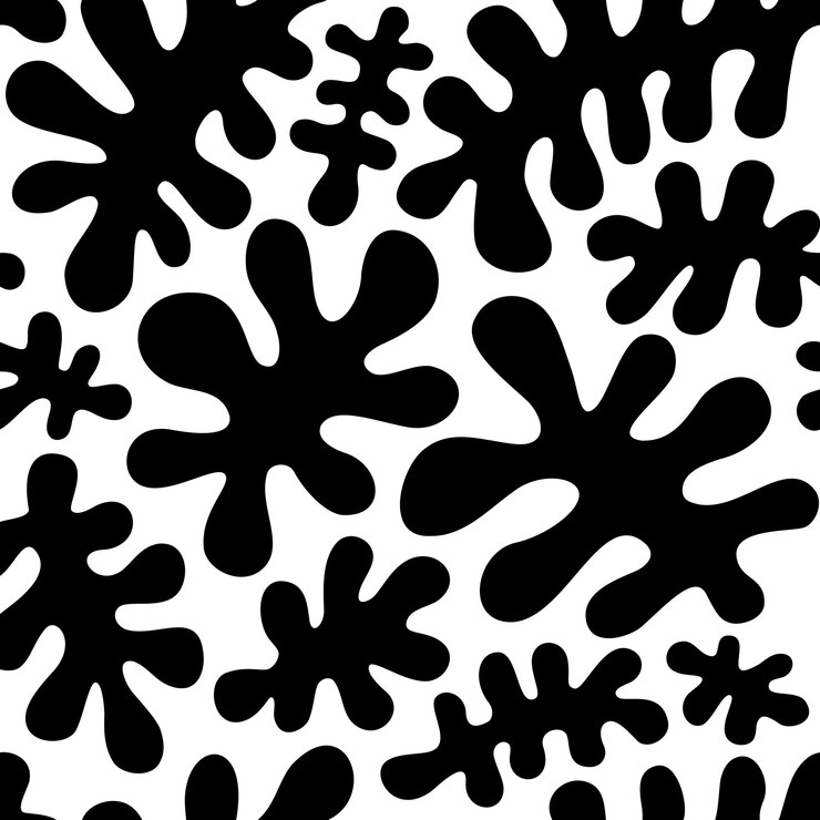 Vector seamless pattern with lines that are drawn in a style of art