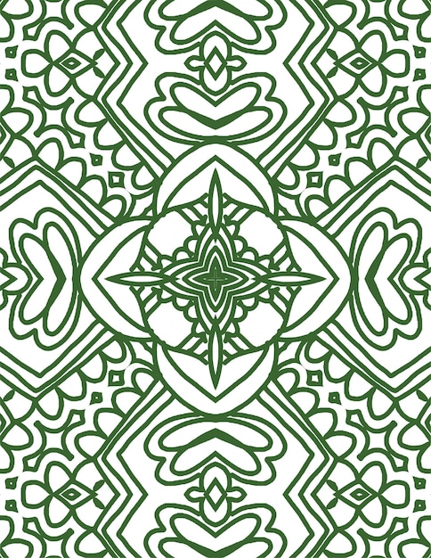 Seamless pattern with mandala ornament Vintage decorative elements