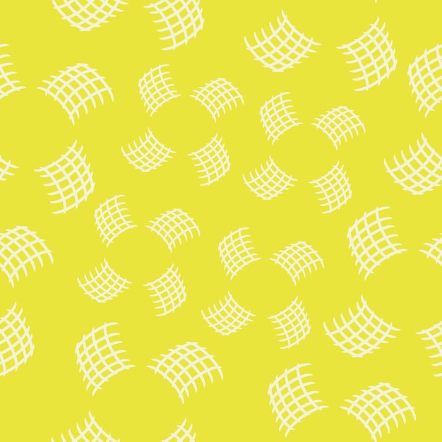 ベクトル 黄色の背景にメッシュパターンとのシームレスなパターン