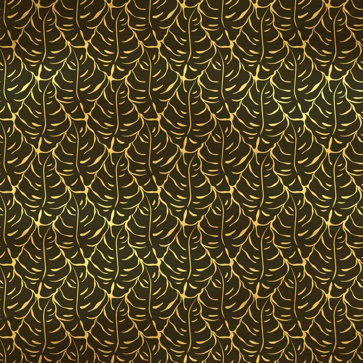 Vector seamless pattern with monstera leaves silhouettes trending tropical background vector illustration