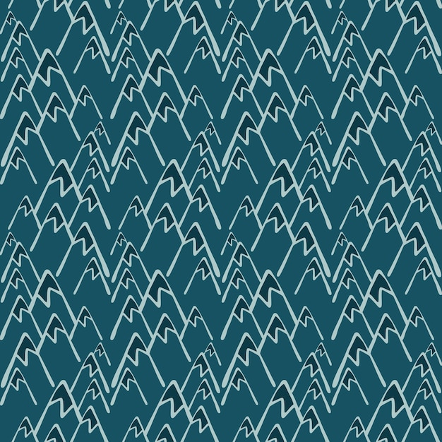 seamless pattern with mountains hand drawn rock endless wallpaper