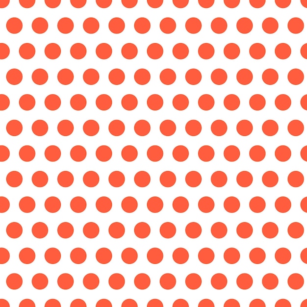 Seamless pattern with orange dots