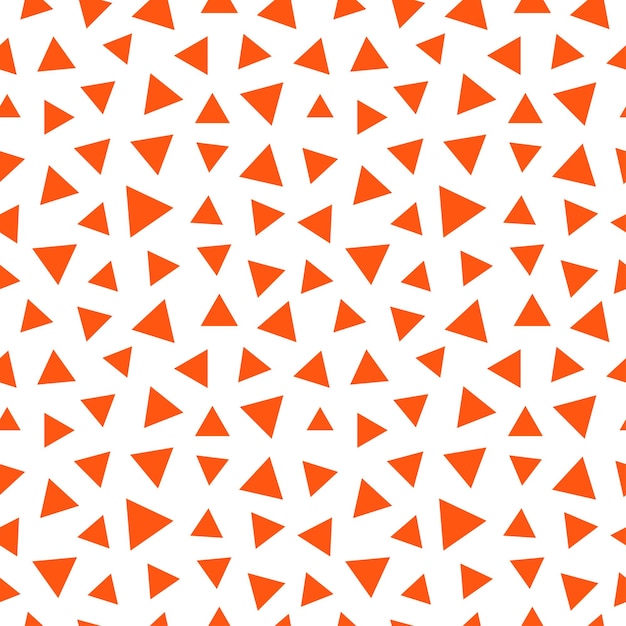 Premium Vector | Seamless pattern with orange triangles.