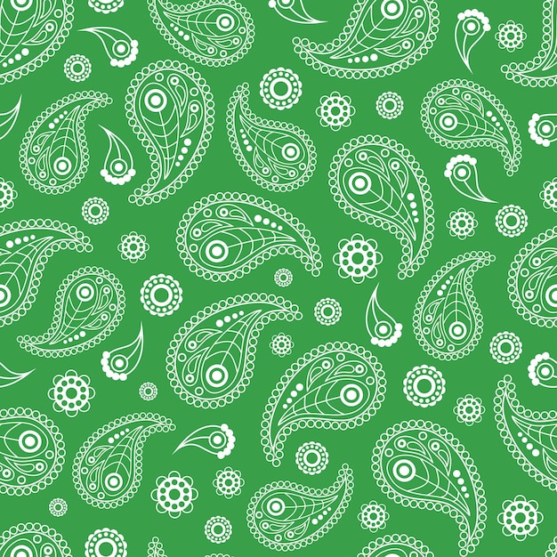 Vector seamless pattern with ornaments for bandana