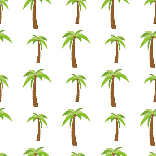 Seamless pattern with palm trees