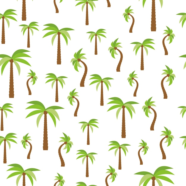 Seamless pattern with palm trees