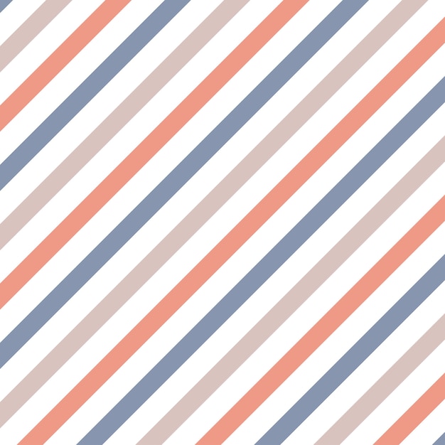 Vector seamless pattern with pastel oblique stripes cute and childish design for fabric textile wallpap