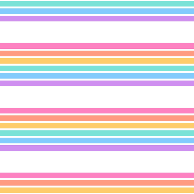 Seamless pattern with pastel rainbow stripes