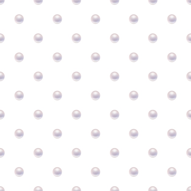 Vector seamless pattern with pearls