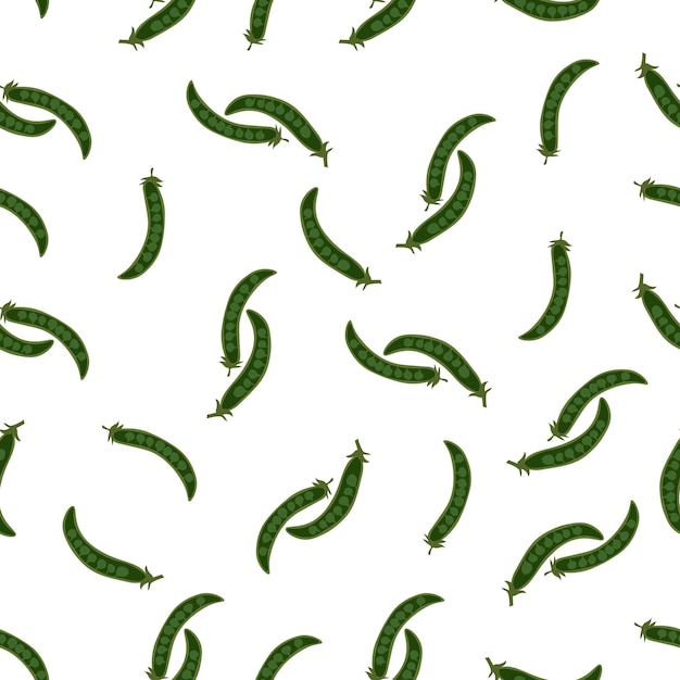 Vector seamless pattern with peas. green peas and slices. vegetarian menu. perfect design for menu