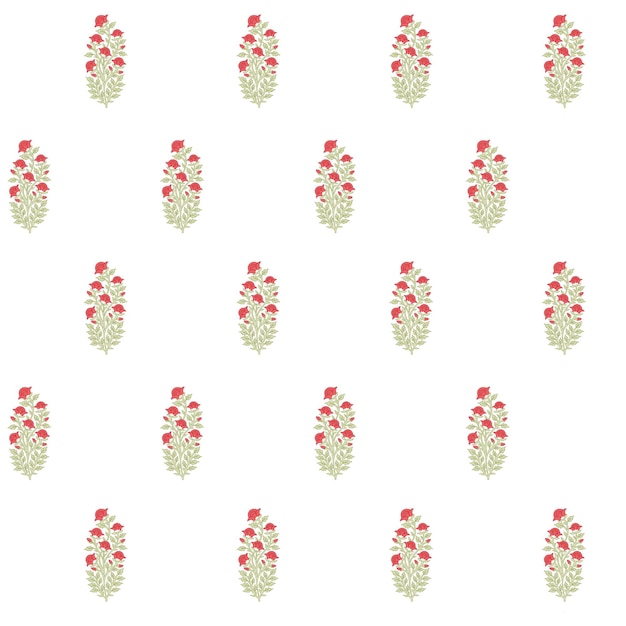 Seamless pattern with pine cones on a white background.