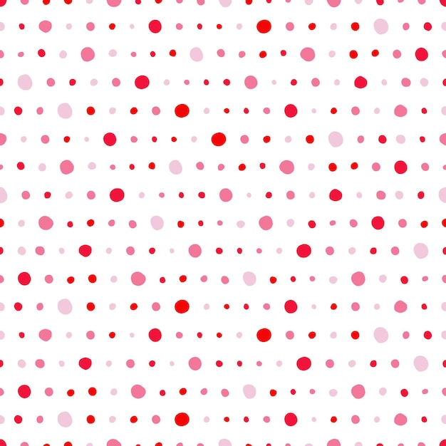 Vector seamless pattern with pink dots