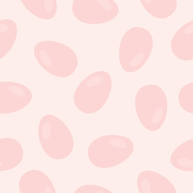 Seamless pattern with pink Easter eggs