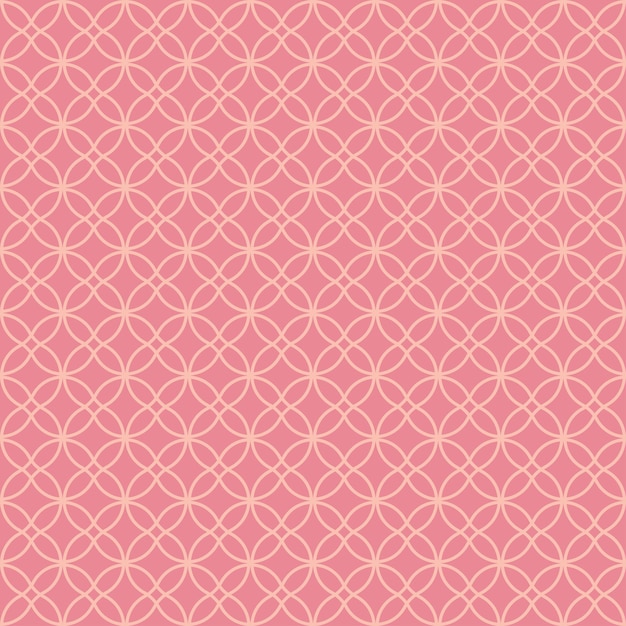 Seamless pattern with pink geometric design.