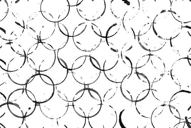 Seamless pattern with prints of circles