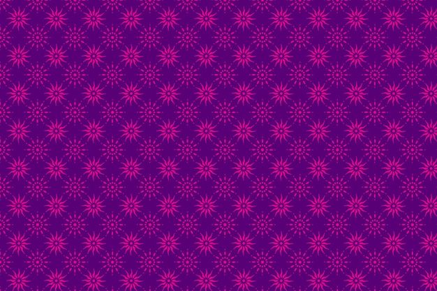 Seamless pattern with purple flowers