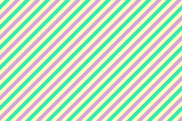 Seamless pattern with purple, green and yellow pastel color stripes for fabric, textile, gift wrapping paper, tablecloth, fabric design. diagonal stripe abstract background vector. holiday wrap design