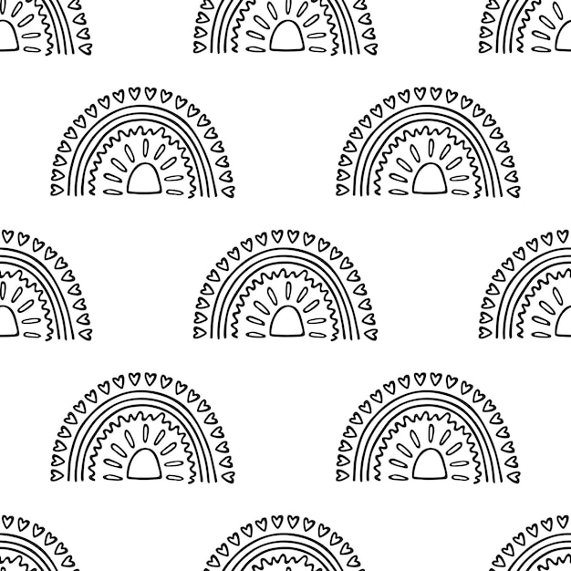 レインボー・ドゥードル (レインボウ・ドードル) 装飾印刷用包装紙グリーティングカード壁紙織物